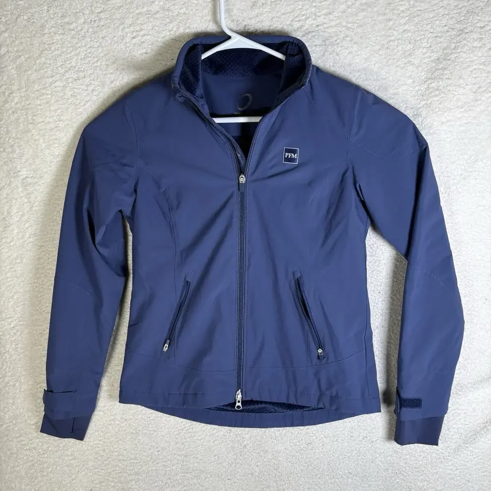 Zero Restriction Abbey Jacket Womens Small Blue Waterproof Waffle Lined Fleece